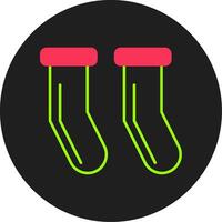 Socks Glyph Circle Icon vector