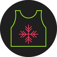 Tanktop Glyph Circle Icon vector