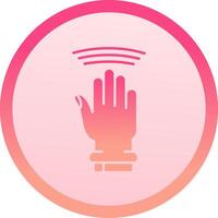 Drag Window solid circle gradeint Icon vector