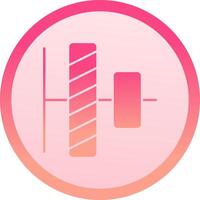 Vertical alignment solid circle gradeint Icon vector
