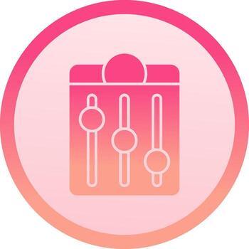 igualada sólido circulo grado icono vector