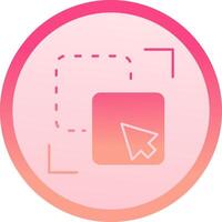 Exclude solid circle gradeint Icon vector