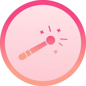Magic tool solid circle gradeint Icon vector