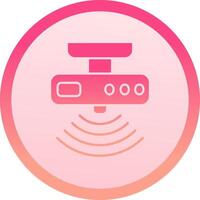 Motion sensor solid circle gradeint Icon vector