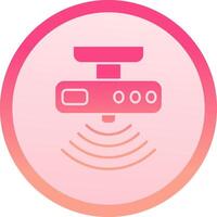 Motion sensor solid circle gradeint Icon vector