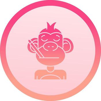 Sick solid circle gradeint Icon vector