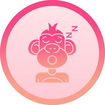 dormir sólido circulo grado icono vector