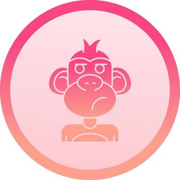 Liar solid circle gradeint Icon vector