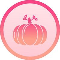 Pumpkin solid circle gradeint Icon vector