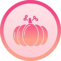 calabaza sólido circulo grado icono vector