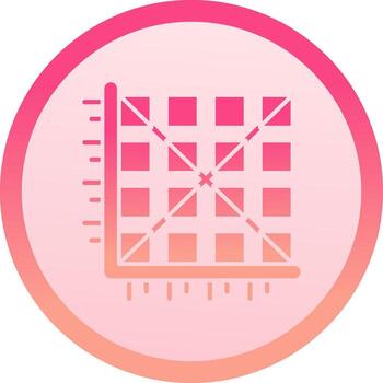 Matrix solid circle gradeint Icon vector