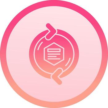 actualizar flecha sólido circulo grado icono vector