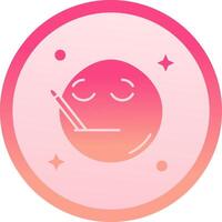 Sick solid circle gradeint Icon vector