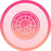 Speedometer solid circle gradeint Icon vector