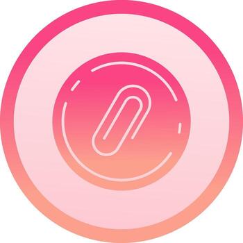 adjuntar sólido circulo grado icono vector