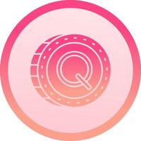 Quetzal solid circle gradeint Icon vector