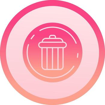 Delete solid circle gradeint Icon vector