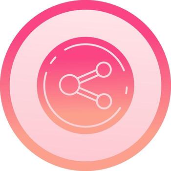 compartir sólido circulo grado icono vector