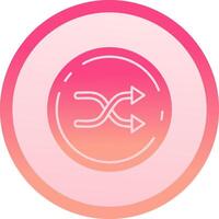 Random solid circle gradeint Icon vector