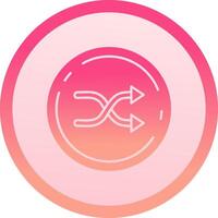 Random solid circle gradeint Icon vector