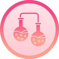 Experiment solid circle gradeint Icon vector