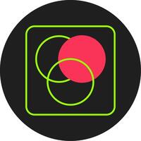 Diagram Glyph Circle Icon vector