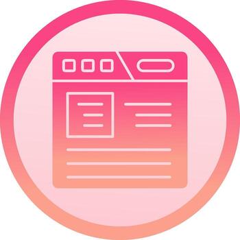 artículo sólido circulo grado icono vector