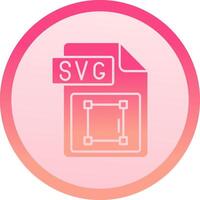 svg archivo formato sólido circulo grado icono vector