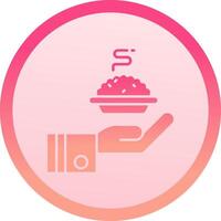 Give solid circle gradeint Icon vector