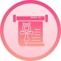 History solid circle gradeint Icon vector