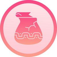 Jar solid circle gradeint Icon vector