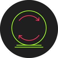 Reload Glyph Circle Icon vector