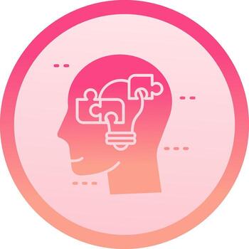 solución sólido circulo grado icono vector