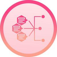 Index solid circle gradeint Icon vector