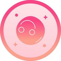 FALSE solid circle gradeint Icon vector