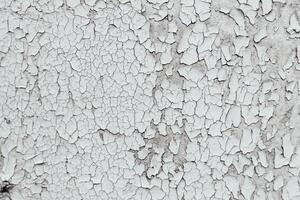 Gray texture of old cracked paint, grunge background photo