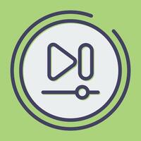 Video Next Track Button Vector Icon