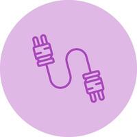 cable conectores vector icono
