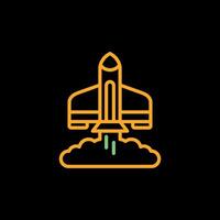 Rocket Launch Vector Icon