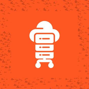 icono de vector de computación en la nube