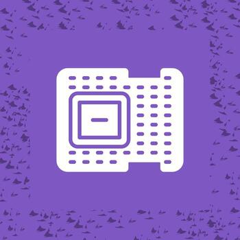 icono de vector de procesador