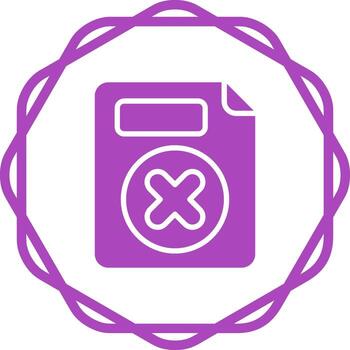 Eliminar botón vector icono