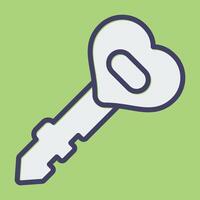 Car Key Vector Icon