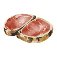 AI generated steak meat food png