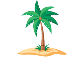 AI generated Tropical Palm Tree of the Middle East- png