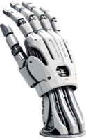 AI generated Robotic hand isolated illustration in transparent background png