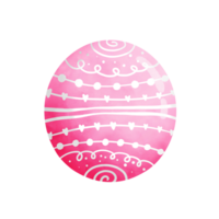 Easter egg clipart, various colorful Easter eggs, Easter holiday illustrations. png