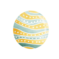 Easter egg clipart, various colorful Easter eggs, Easter holiday illustrations. png