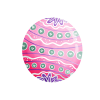 Easter egg clipart, various colorful Easter eggs, Easter holiday illustrations. png