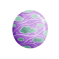 Easter egg clipart, various colorful Easter eggs, Easter holiday illustrations. png